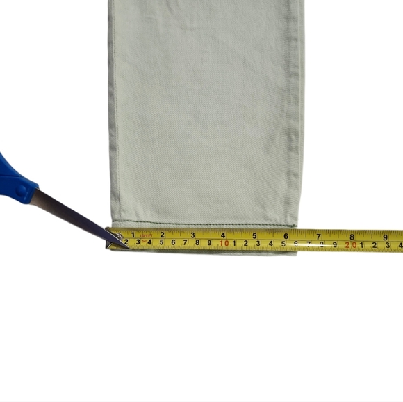 Anthropologie Pilcro Hyphen Fit Distressed Chinos Women's Size 27 Light Green - Picture 12 of 16